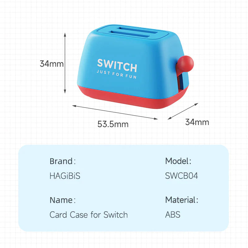 Hagibis Switch Game Card Case for Nintendo Switch Lite/ OLED Toaster Storage Holder Cute Portable Creativity Protective Cover
