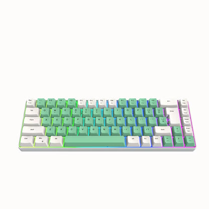 K701 Key Line Separation 68 Keys Wired 60 Percent Mini Keyboard Dual Color RGB Luminous Computer Gaming Keyboard